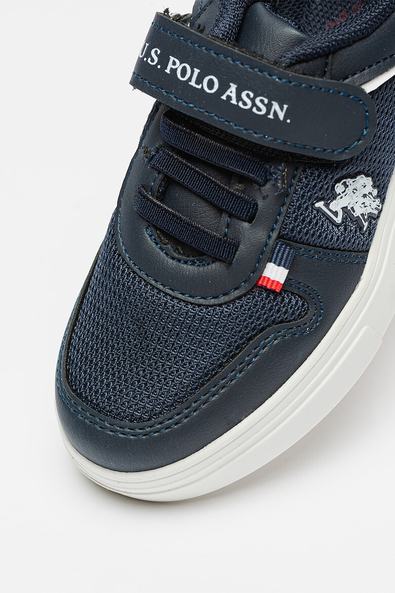 U.S. Polo Assn. Pantofi sport cu velcro si insertii de piele ecologica Glony - Pled.ro