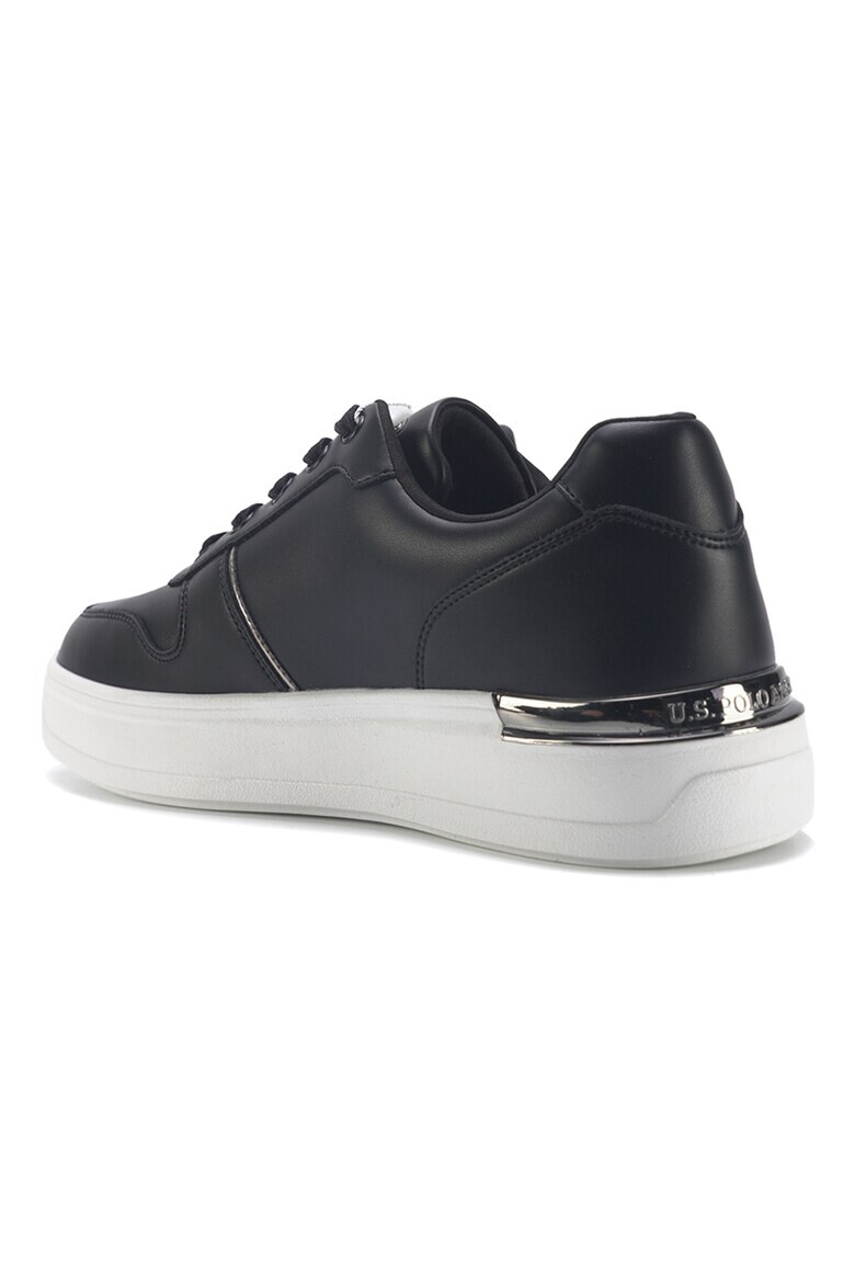 U.S. Polo Assn. Pantofi sport de piele ecologica cu accente metalizate - Pled.ro