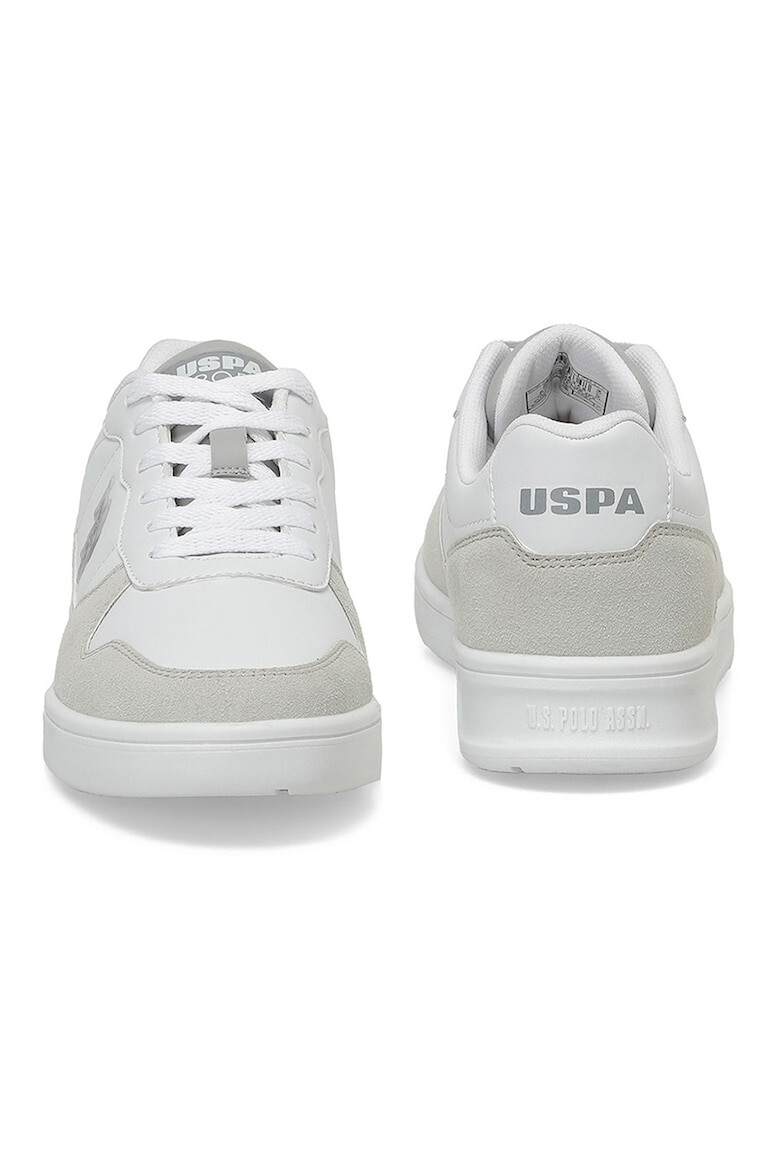 U.S. Polo Assn. Pantofi sport de piele ecologica cu garnituri de piele intoarsa ecologica - Pled.ro