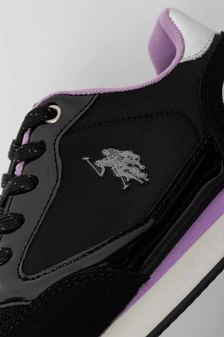 U.S. Polo Assn. Pantofi sport de piele ecologica cu insertii de plasa - Pled.ro