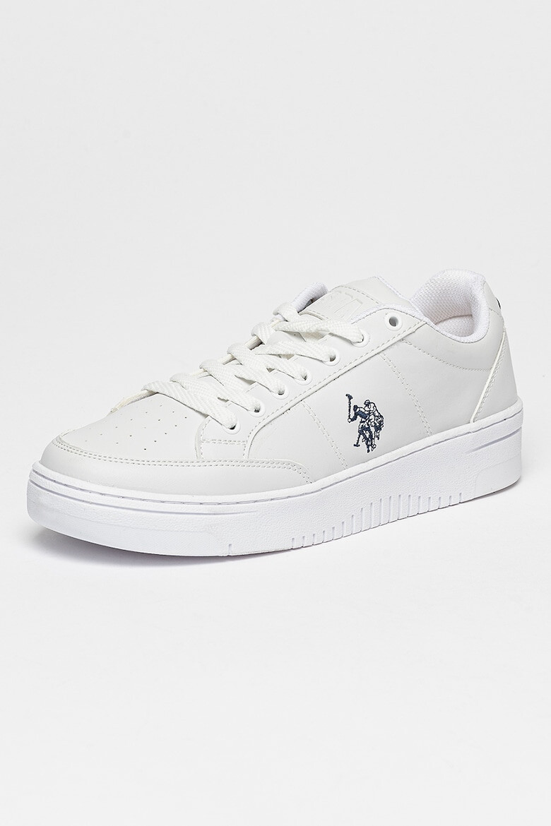 U.S. Polo Assn. Pantofi sport de piele ecologica cu logo contrastant - Pled.ro