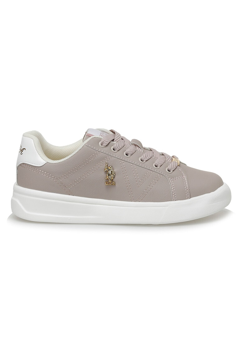 U.S. Polo Assn. Pantofi sport de piele ecologica cu logo in relief - Pled.ro