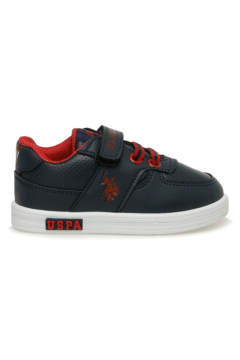 U.S. Polo Assn. Pantofi sport de piele ecologica cu velcro - Pled.ro