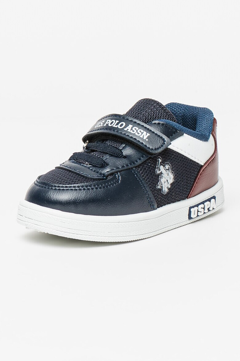 U.S. Polo Assn. Pantofi sport de piele ecologica cu velcro - Pled.ro