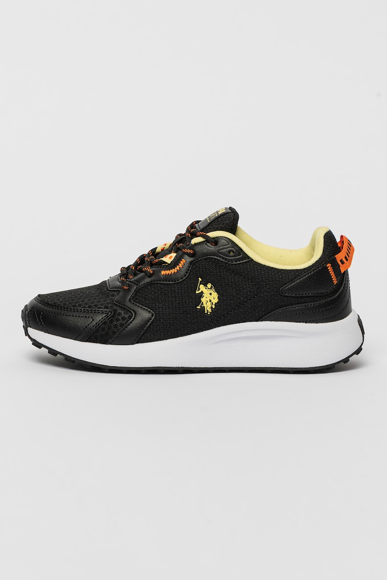 U.S. Polo Assn. Pantofi sport din material textil cu garnituri de piele ecologica si logo - Pled.ro