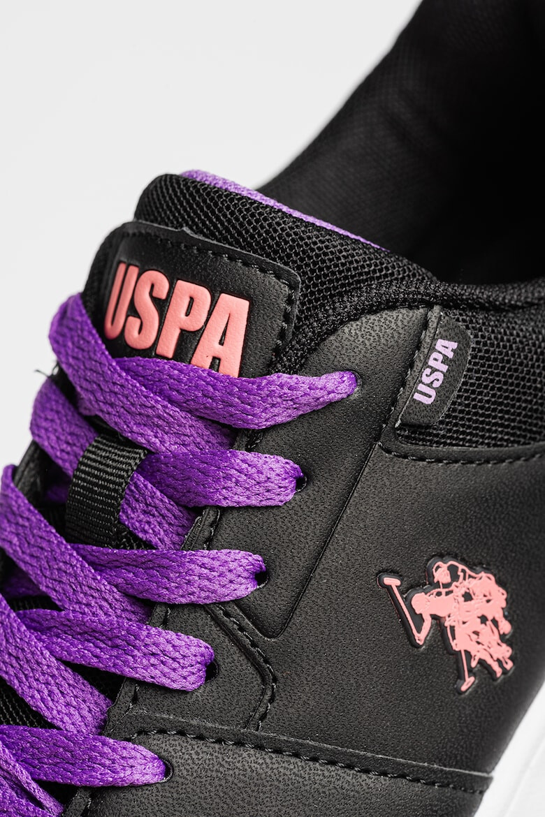 U.S. Polo Assn. Pantofi sport din piele ecologica cu garnituri din plasa Rachella - Pled.ro