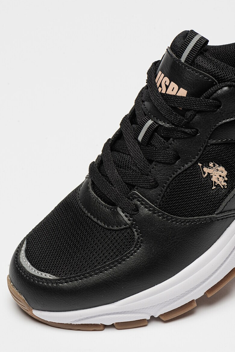 U.S. Polo Assn. Pantofi sport din piele ecologica si garnituri din plasa - Pled.ro