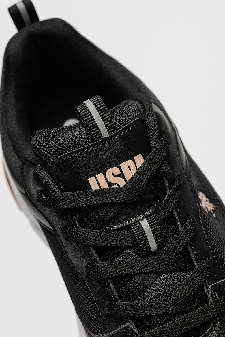 U.S. Polo Assn. Pantofi sport din piele ecologica si garnituri din plasa - Pled.ro