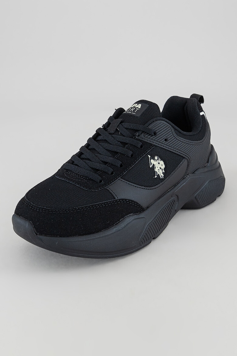 U.S. Polo Assn. Pantofi sport din piele ecologica si material textil - Pled.ro