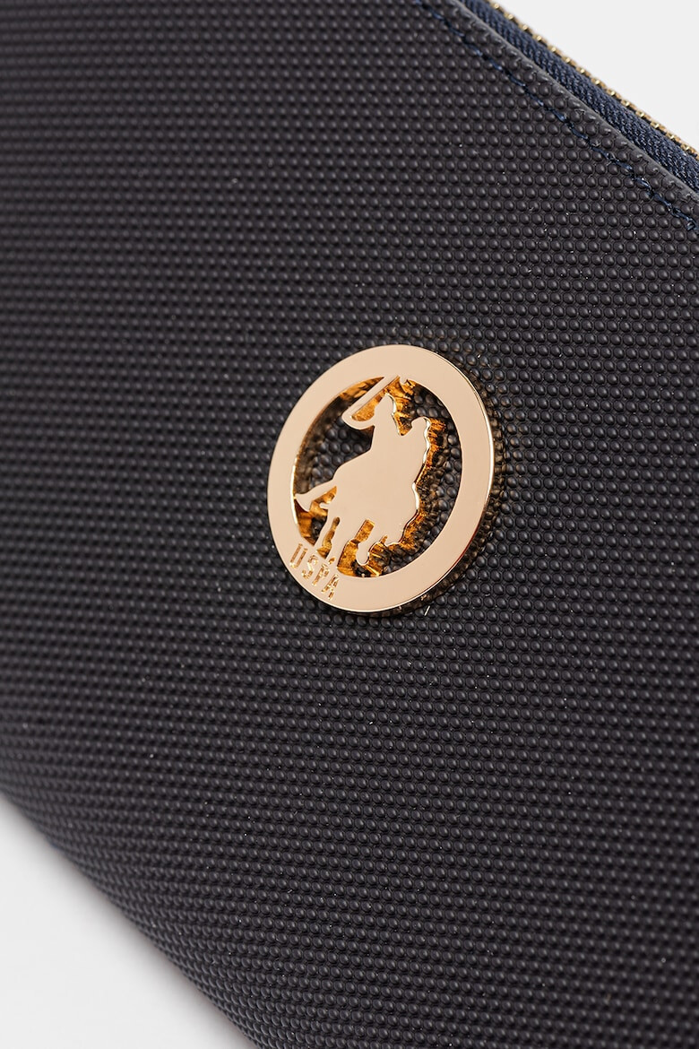 U.S. Polo Assn. Portofel cu fermoar si logo aplicat - Pled.ro