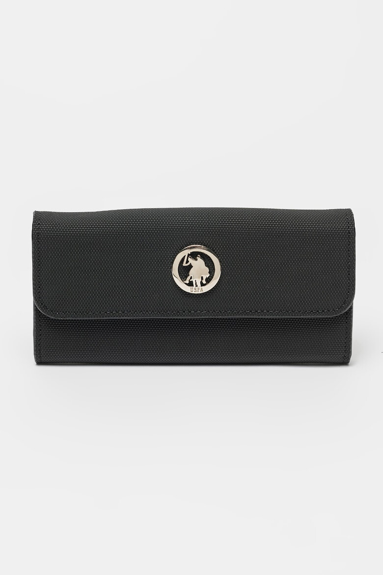 U.S. Polo Assn. Portofel cu logo metalic si clapa - Pled.ro