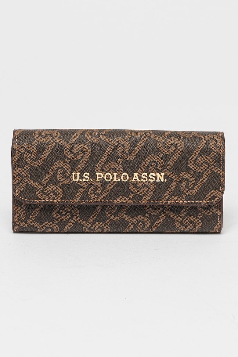 U.S. Polo Assn. Portofel de piele ecologica cu logo - Pled.ro