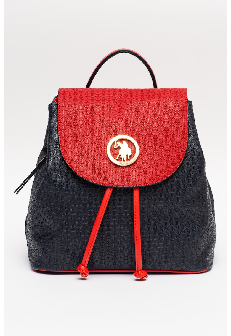 U.S. Polo Assn. Rucsac cu clapa si aplicatie logo metalica - Pled.ro