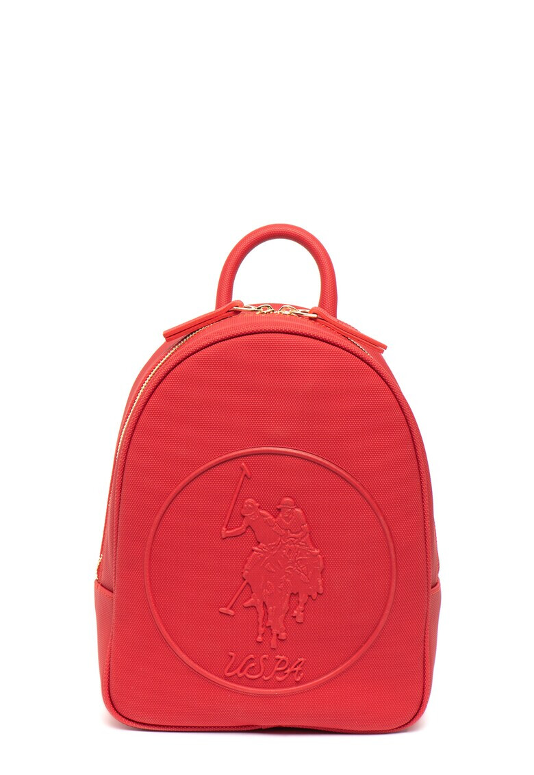 U.S. Polo Assn. Rucsac de piele ecologica cu logo - Pled.ro