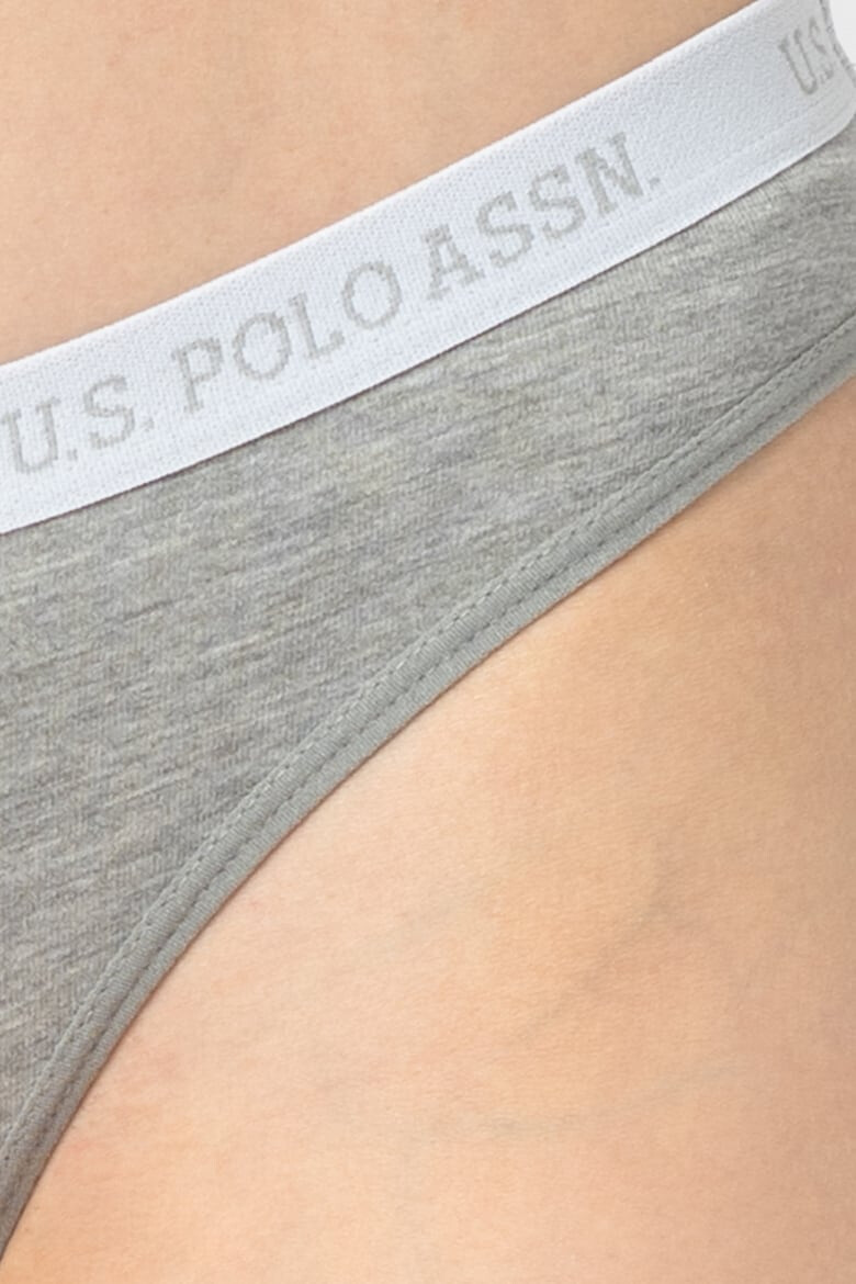 U.S. Polo Assn. Set de chiloti cu banda logo in talie - 3 perechi - Pled.ro