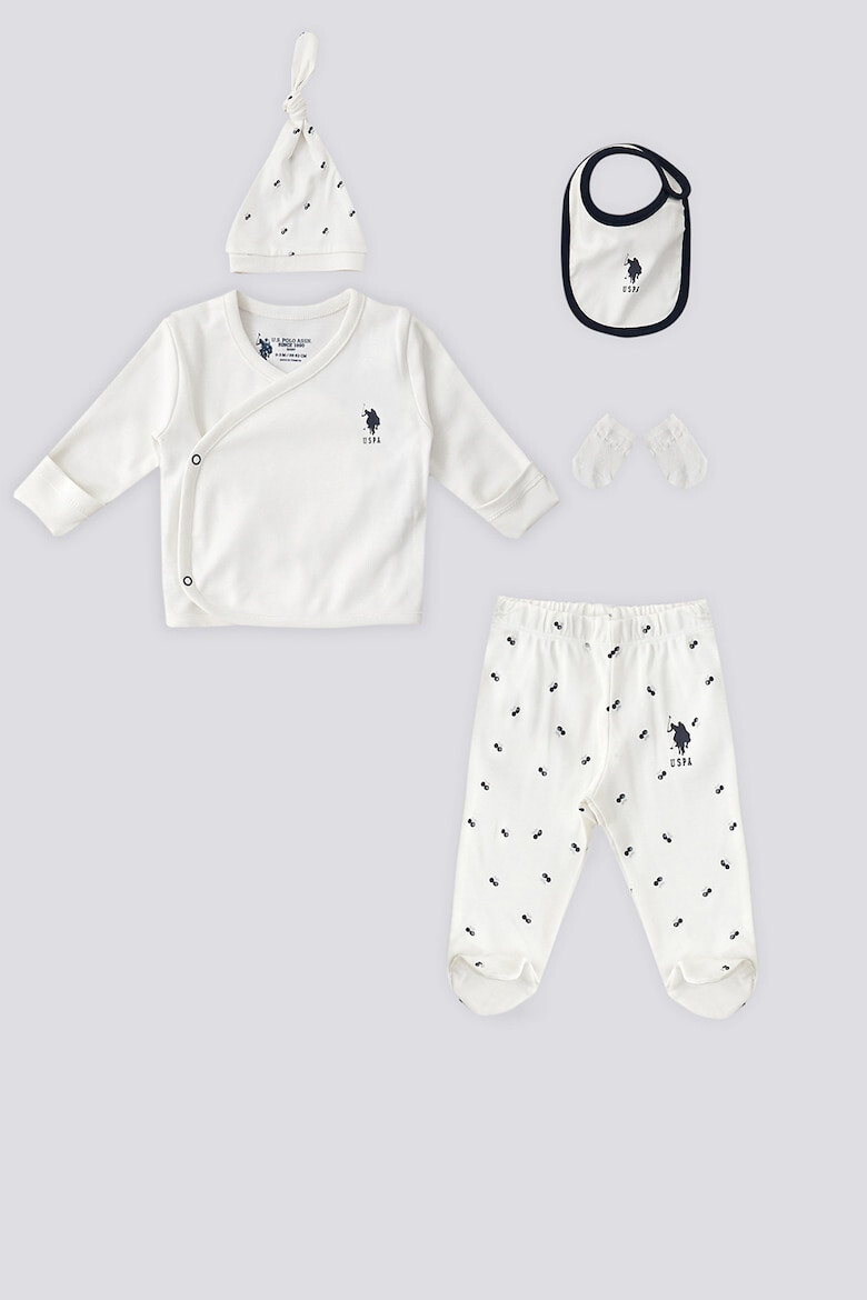 U.S. Polo Assn. Set de imbracaminte din bumbac - 5 piese - Pled.ro