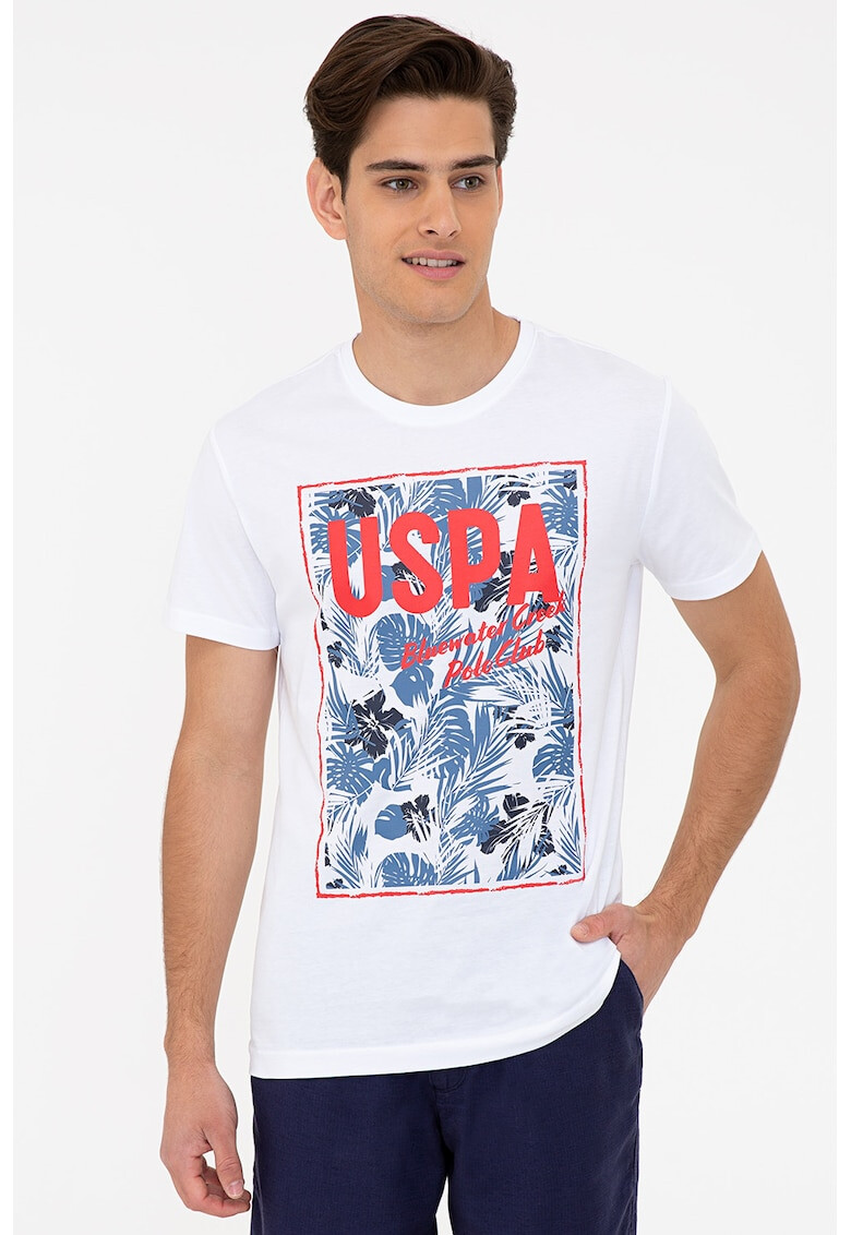 U.S. Polo Assn. Tricou de bumbac cu imprimeu - Pled.ro