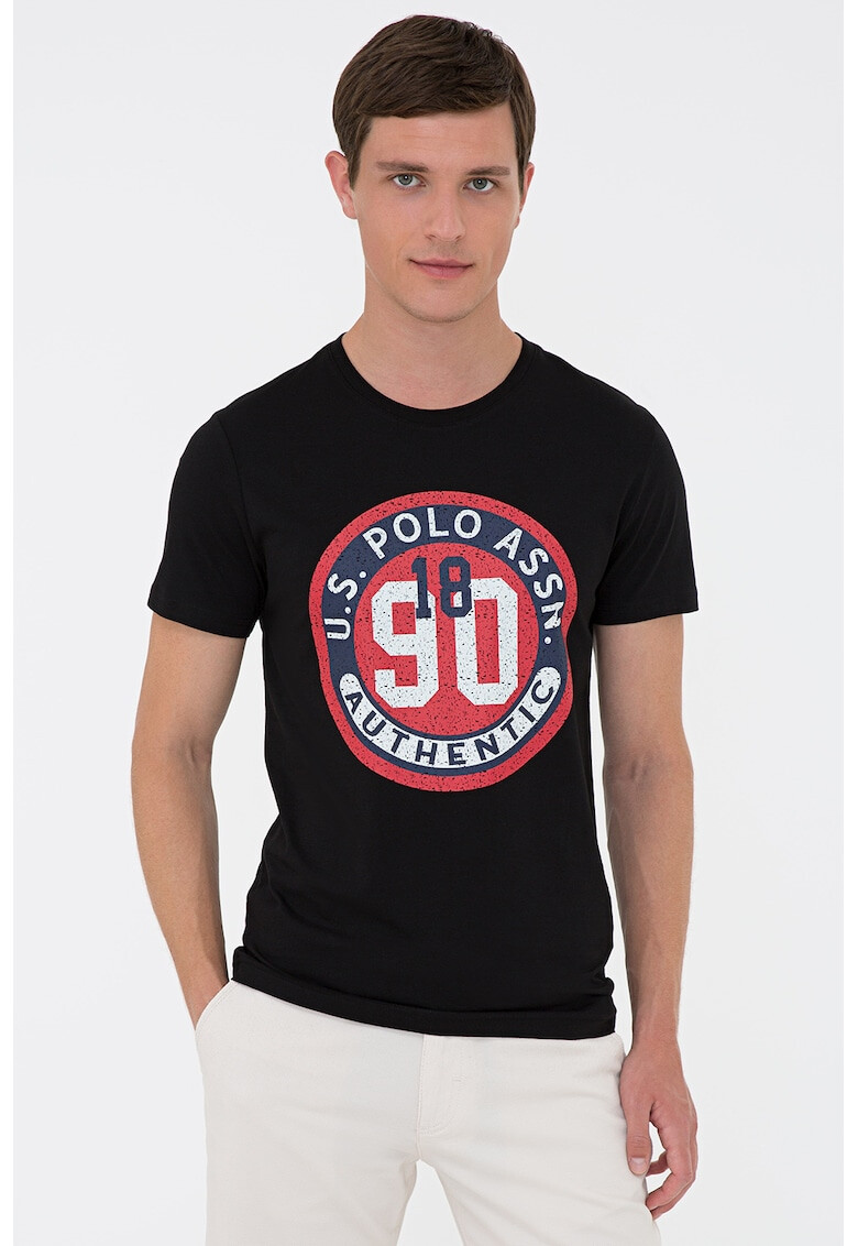 U.S. Polo Assn. Tricou de bumbac cu imprimeu logo - Pled.ro