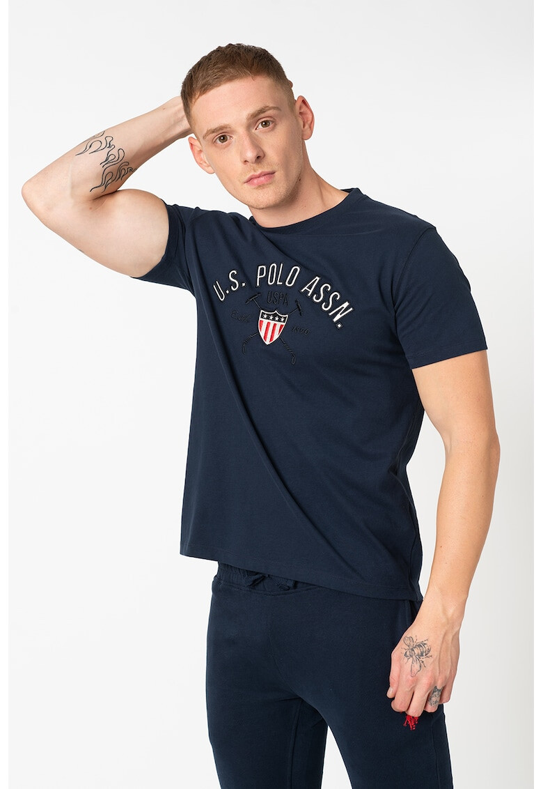 U.S. Polo Assn. Tricou de bumbac cu logo brodat - Pled.ro