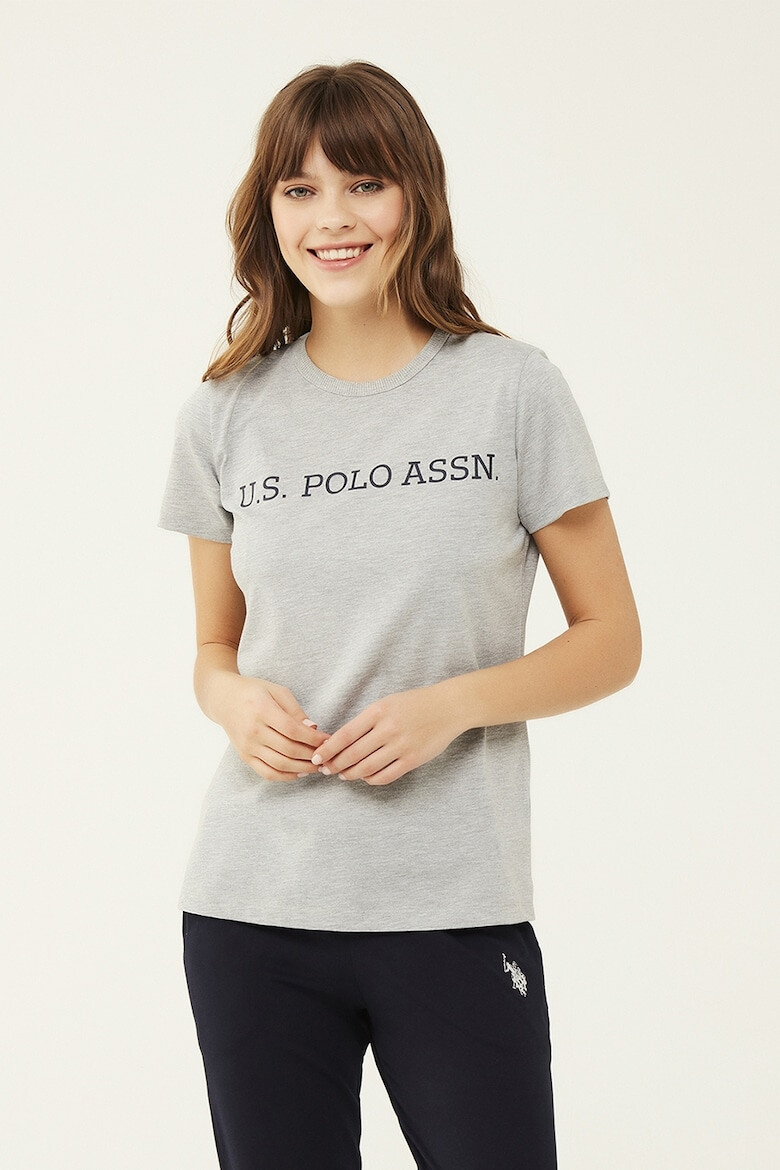 U.S. Polo Assn. Tricou de casa din bumbac cu imprimeu logo - Pled.ro