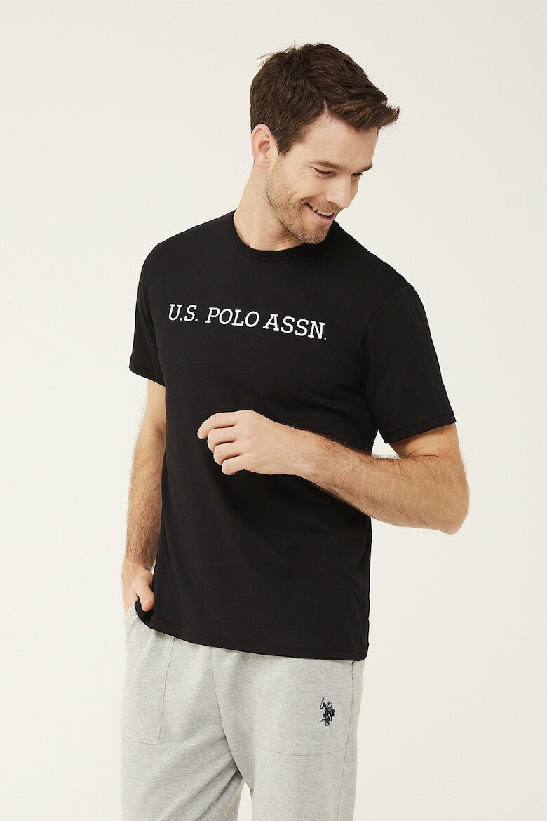 U.S. Polo Assn. Tricou de pijama cu imprimeu logo - Pled.ro