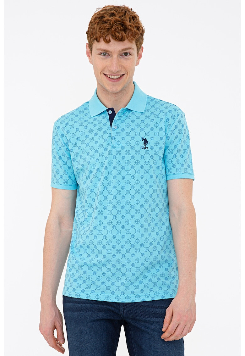 U.S. Polo Assn. Tricou polo cu imprimeu grafic - Pled.ro