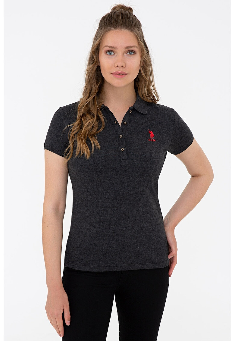 U.S. Polo Assn. Tricou polo cu logo brodat - Pled.ro