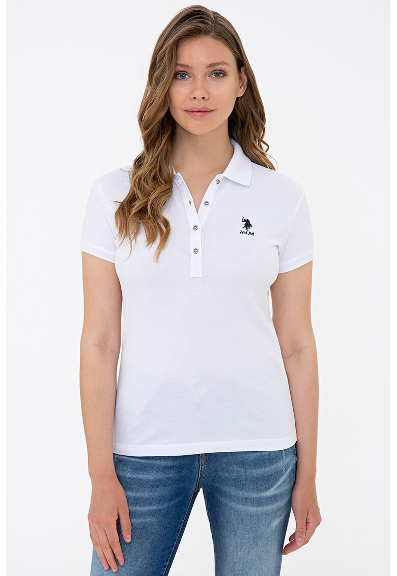 U.S. Polo Assn. Tricou polo cu logo brodat - Pled.ro