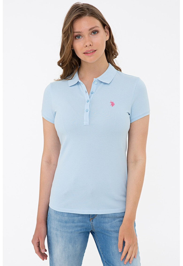 U.S. Polo Assn. Tricou polo cu logo brodat - Pled.ro