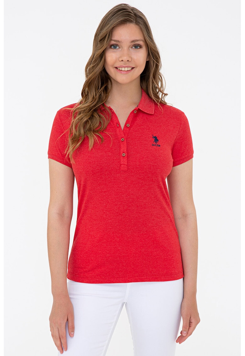 U.S. Polo Assn. Tricou polo cu logo brodat - Pled.ro