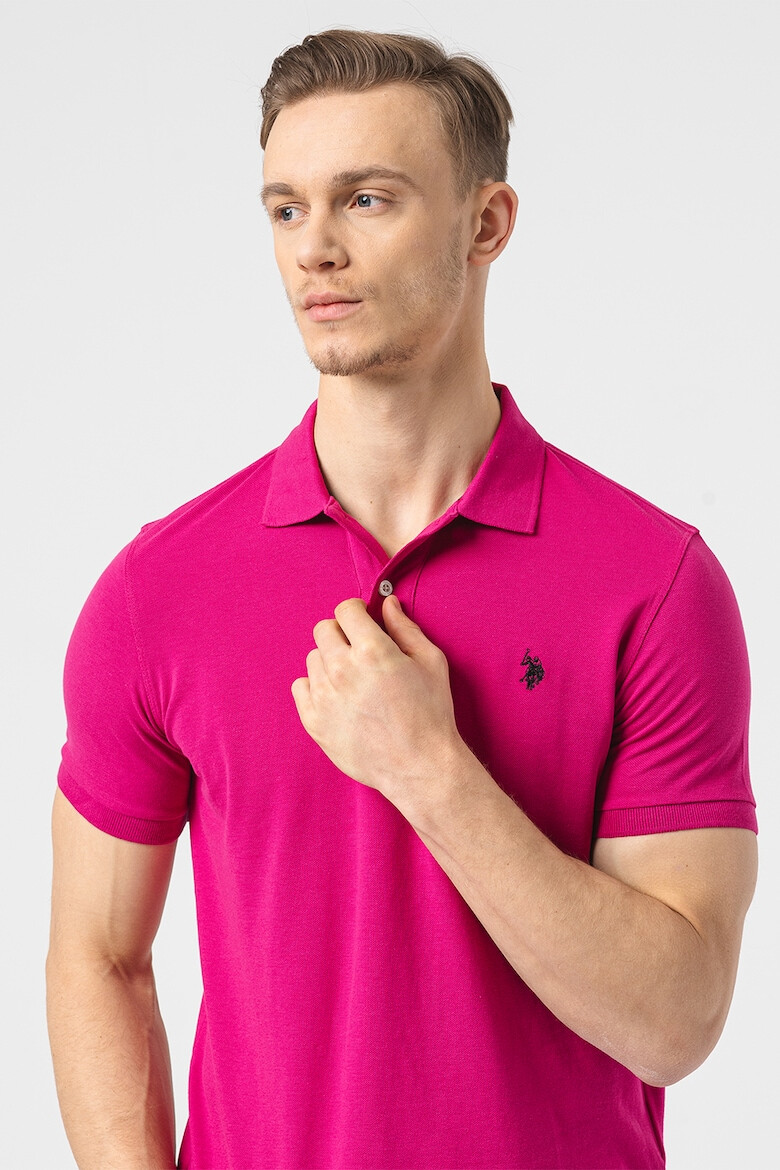 U.S. Polo Assn. Tricou polo cu logo brodat - Pled.ro