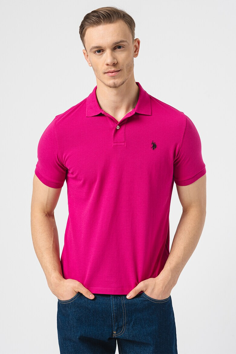 U.S. Polo Assn. Tricou polo cu logo brodat - Pled.ro