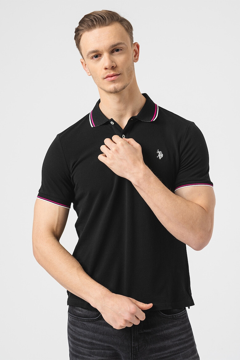 U.S. Polo Assn. Tricou polo de bumbac cu logo - Pled.ro