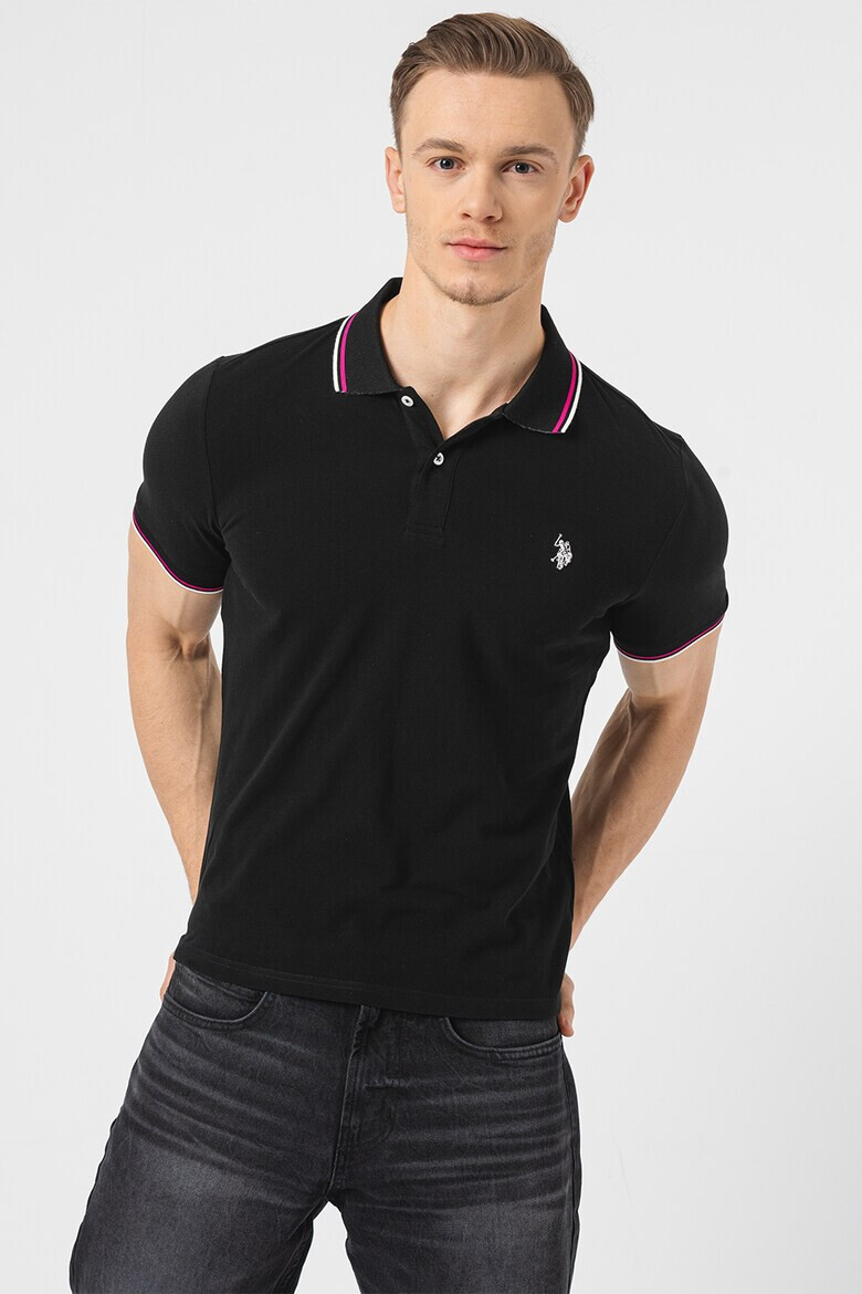 U.S. Polo Assn. Tricou polo de bumbac cu logo - Pled.ro