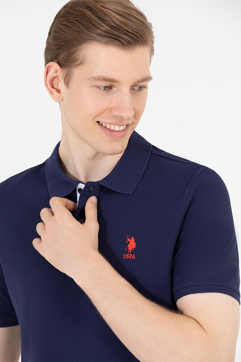 U.S. Polo Assn. Tricou polo de bumbac cu logo discret - Pled.ro