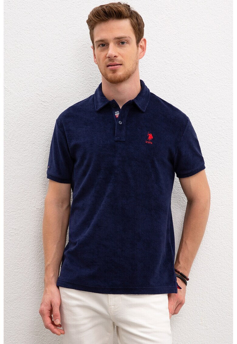 U.S. Polo Assn. Tricou polo regular fit din terry - Pled.ro