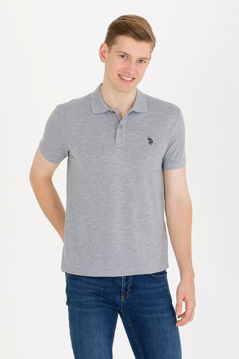 U.S. Polo Assn. Tricou polo slim fit din amestec de bumbac - Pled.ro