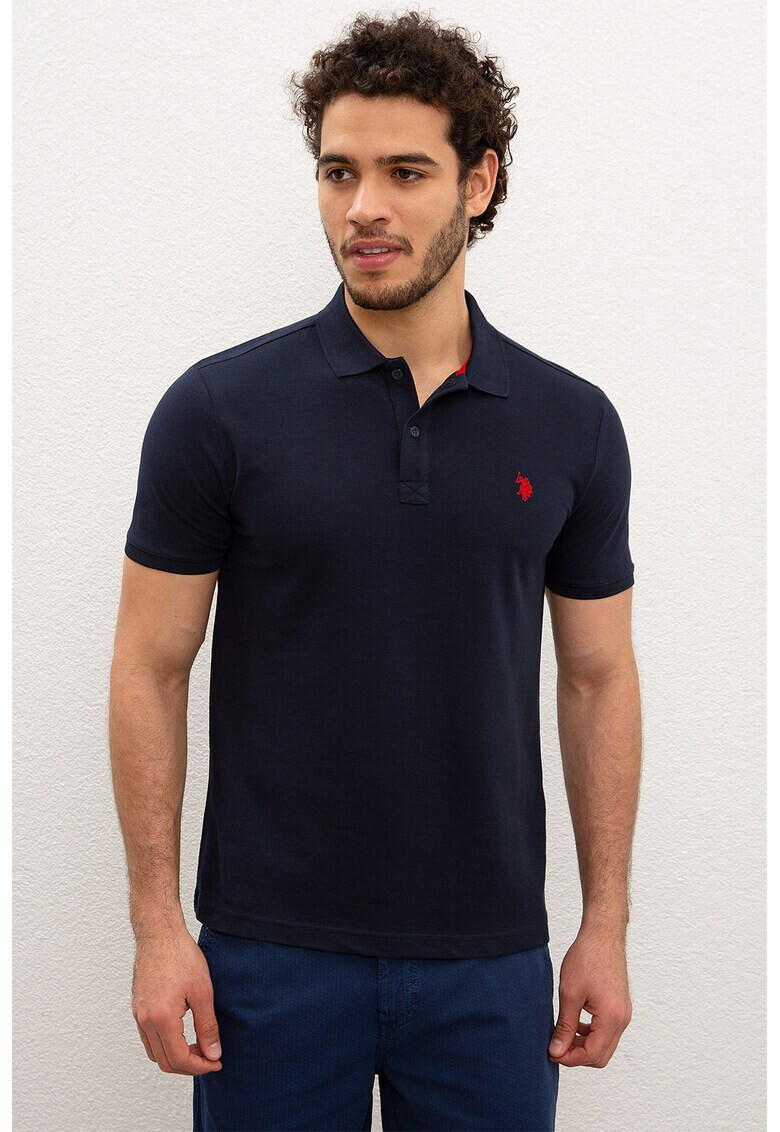 U.S. Polo Assn. Tricou polo slim fit din bumbac pique - Pled.ro