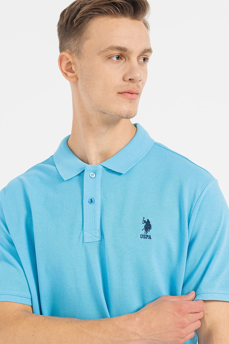 U.S. Polo Assn. Tricou polo slim fit cu logo discret - Pled.ro