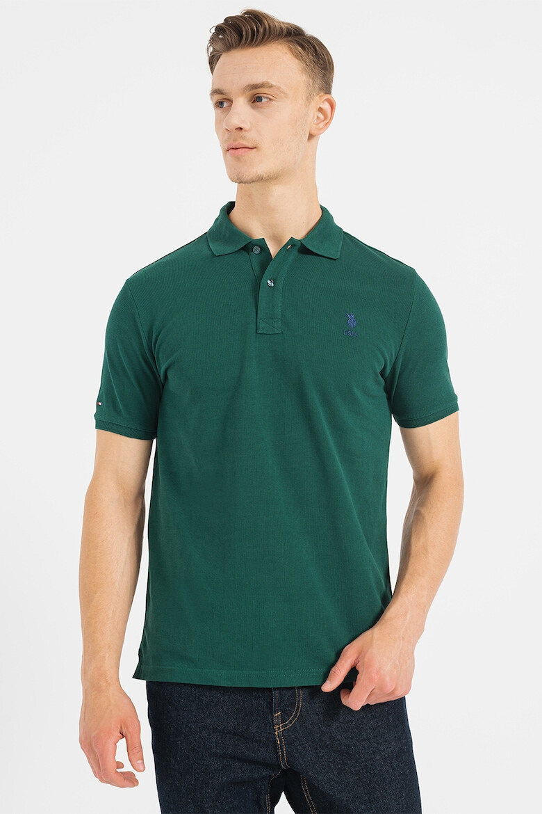 U.S. Polo Assn. Tricou polo slim fit cu logo discret - Pled.ro