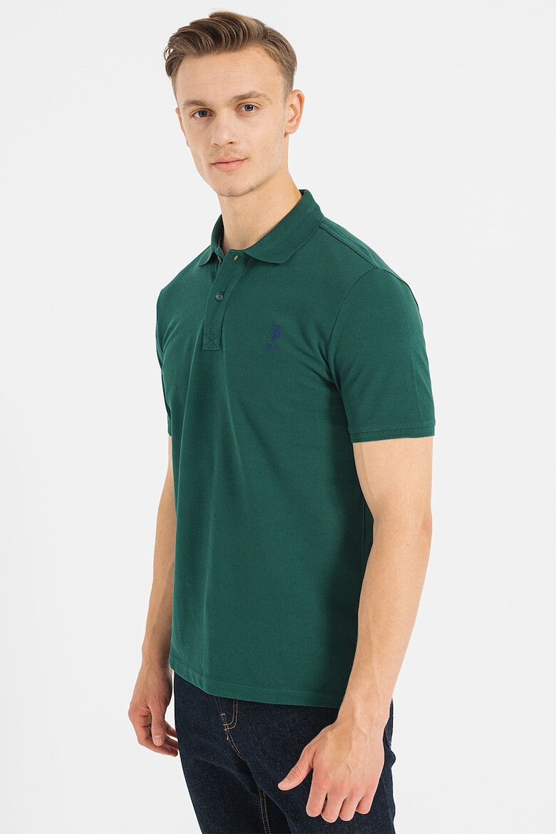 U.S. Polo Assn. Tricou polo slim fit cu logo discret - Pled.ro