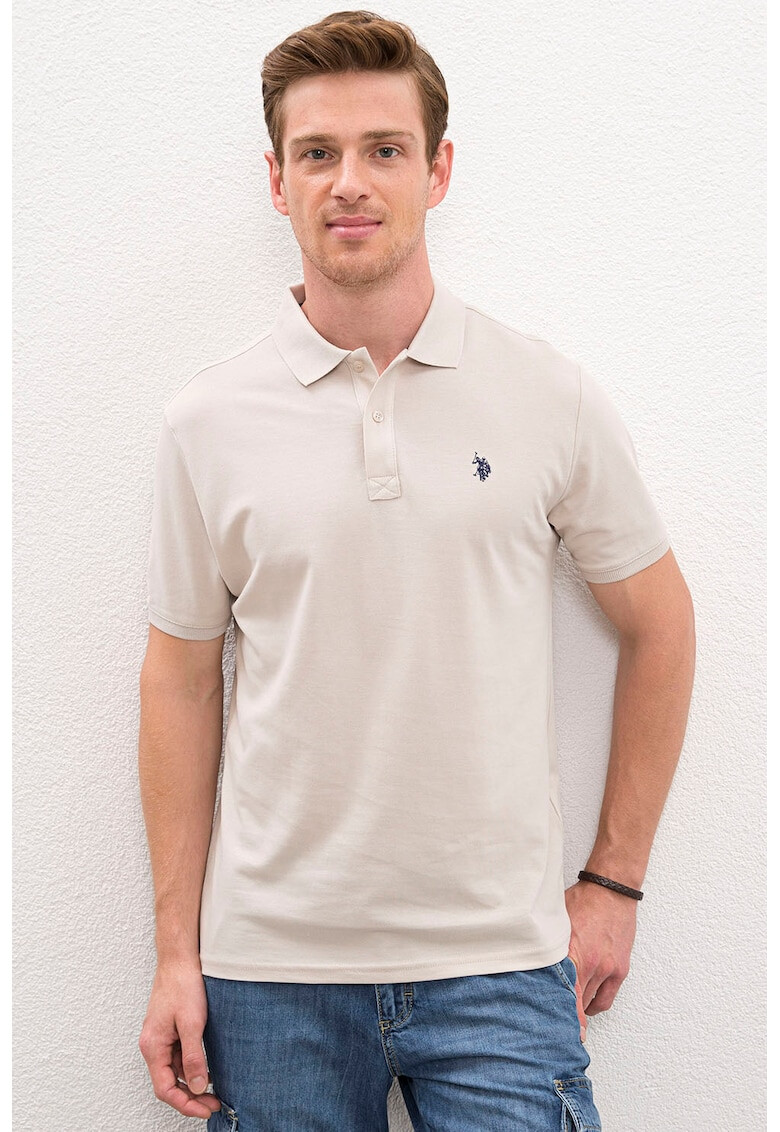 U.S. Polo Assn. Tricou polo slim fit din bumbac pique - Pled.ro