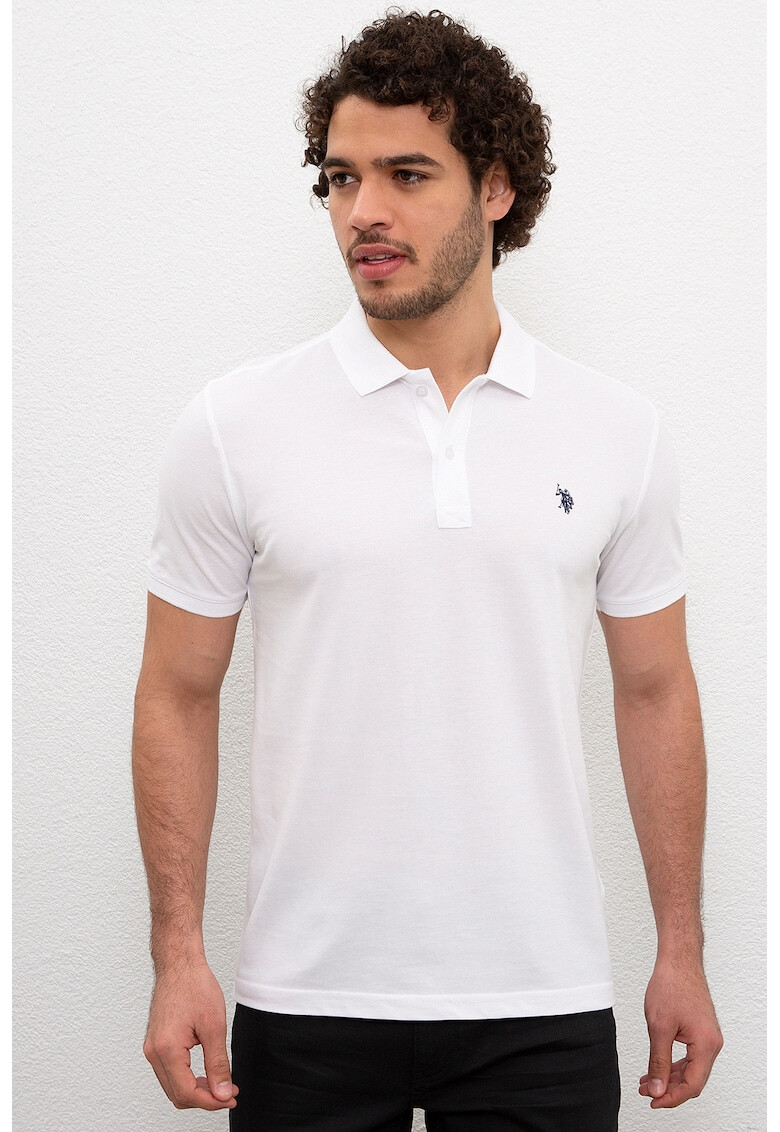 U.S. Polo Assn. Tricou polo slim fit din bumbac pique - Pled.ro