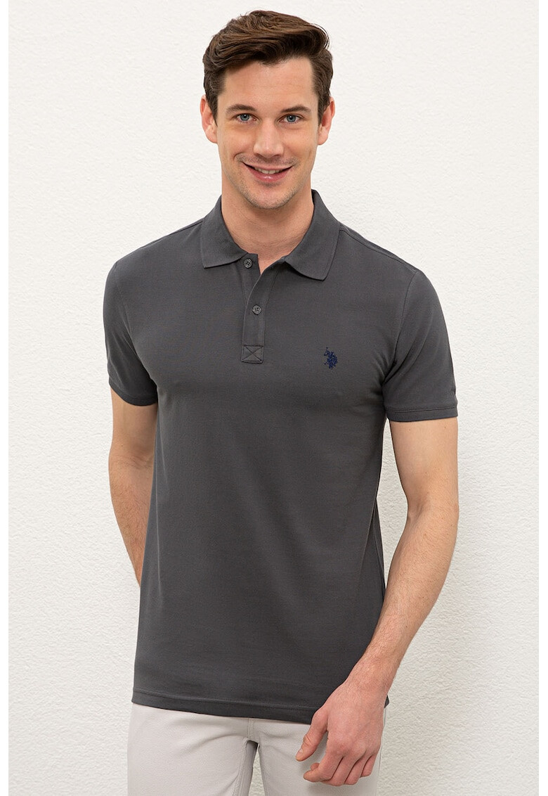 U.S. Polo Assn. Tricou polo slim fit din pique - Pled.ro