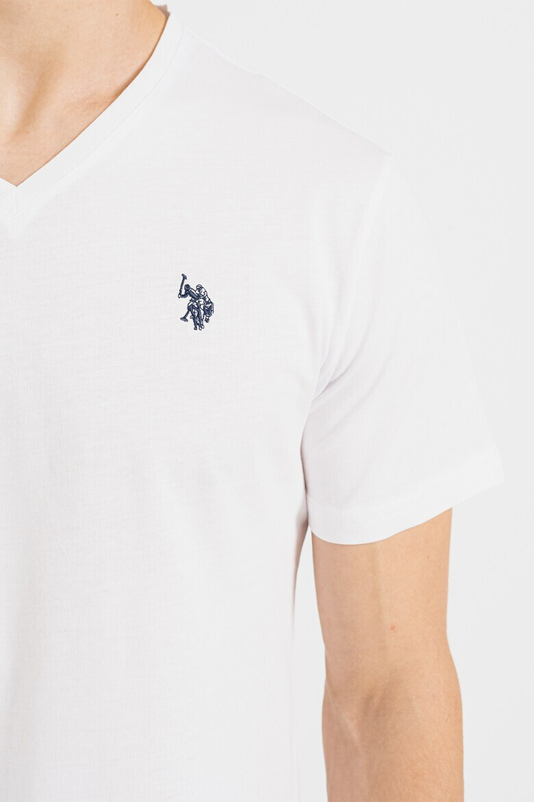 U.S. Polo Assn. Tricou regular fit cu decolteu in V - Pled.ro