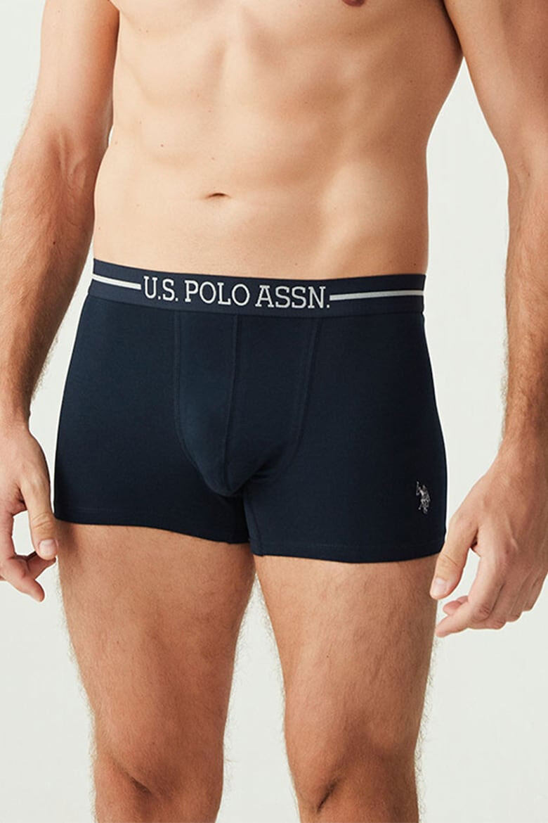 U.S. Polo Assn. U.S Polo Assn. Set de boxeri cu banda logo in talie - 3 perechi - Pled.ro