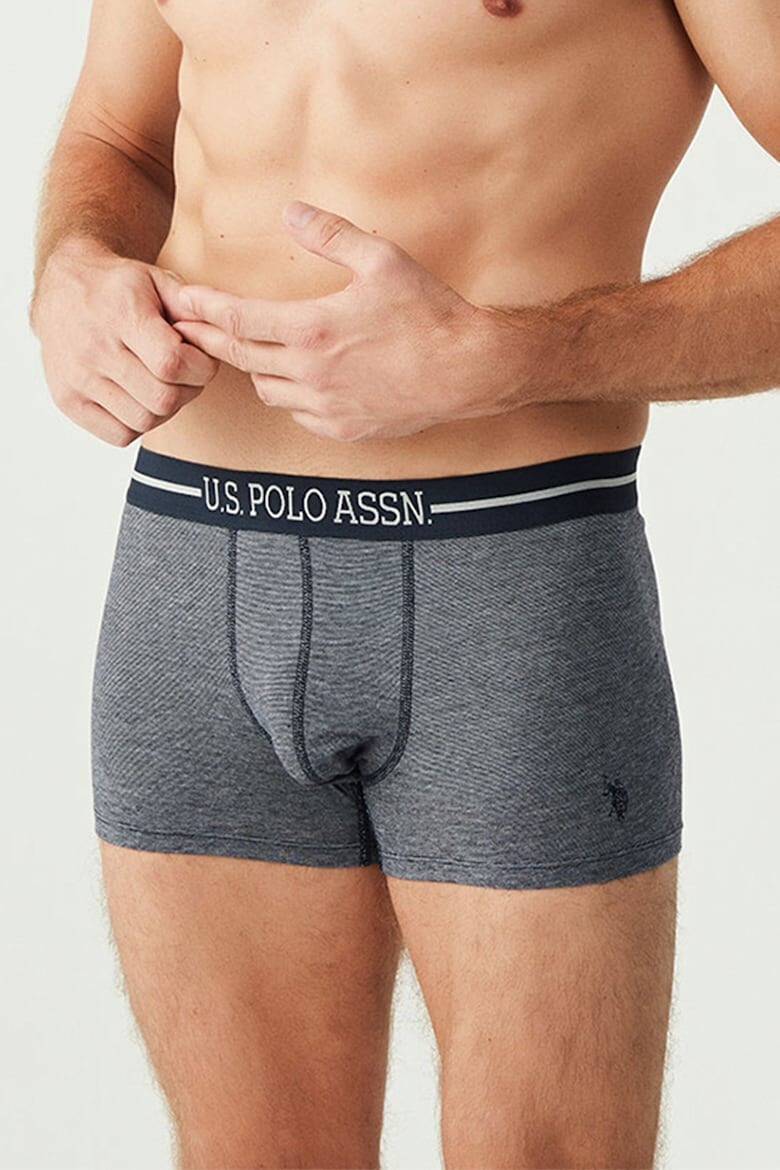 U.S. Polo Assn. U.S Polo Assn. Set de boxeri cu banda logo in talie - 3 perechi - Pled.ro