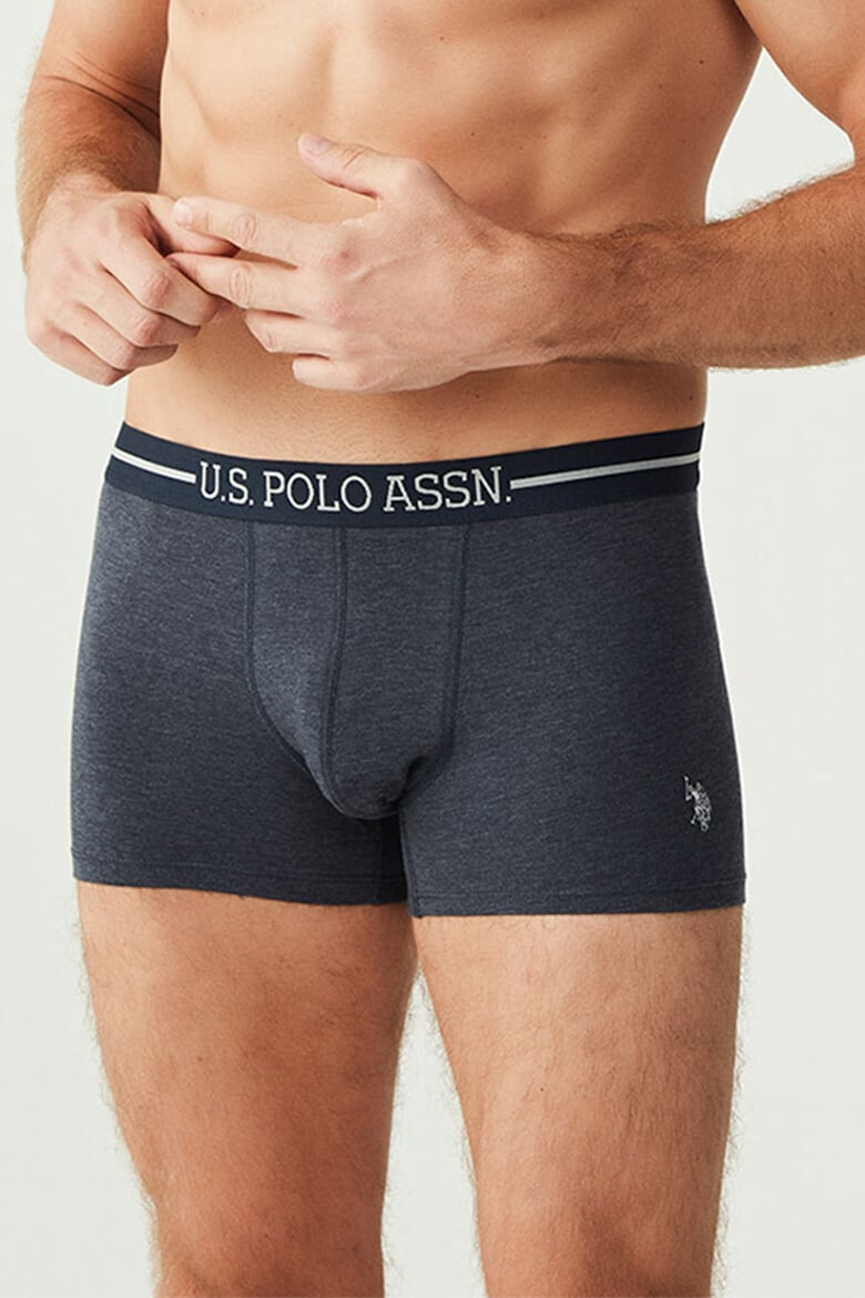 U.S. Polo Assn. U.S Polo Assn. Set de boxeri cu banda logo in talie - 3 perechi - Pled.ro