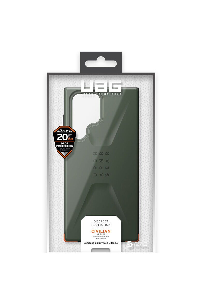 UAG Husa de protectie Civilian Series pentru Samsung Galaxy S22 Ultra Olive - Pled.ro