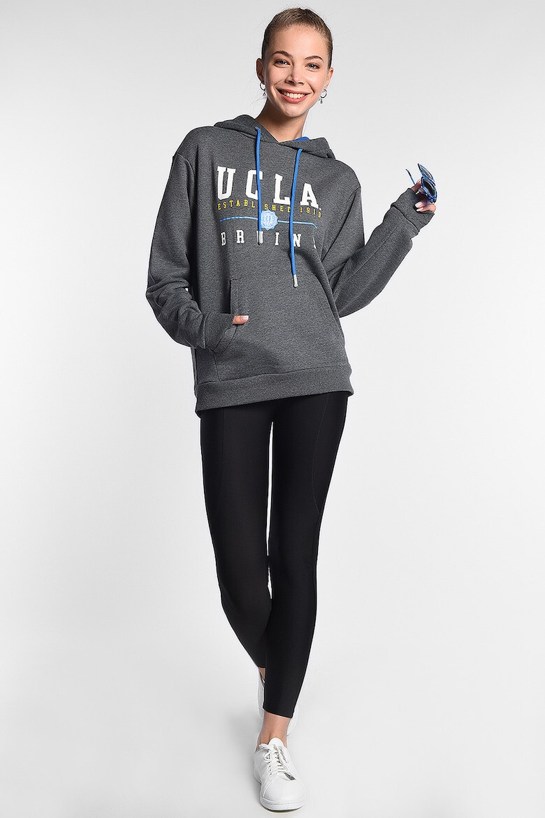 UCLA Hanorac unisex cu imprimeu si snur de ajustare Scott - Pled.ro